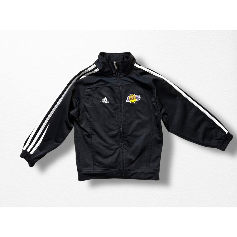 Adidas LA Lakers Youth 3-Stripe Track Jacket, Size 5/6 - Picture 3 of 9